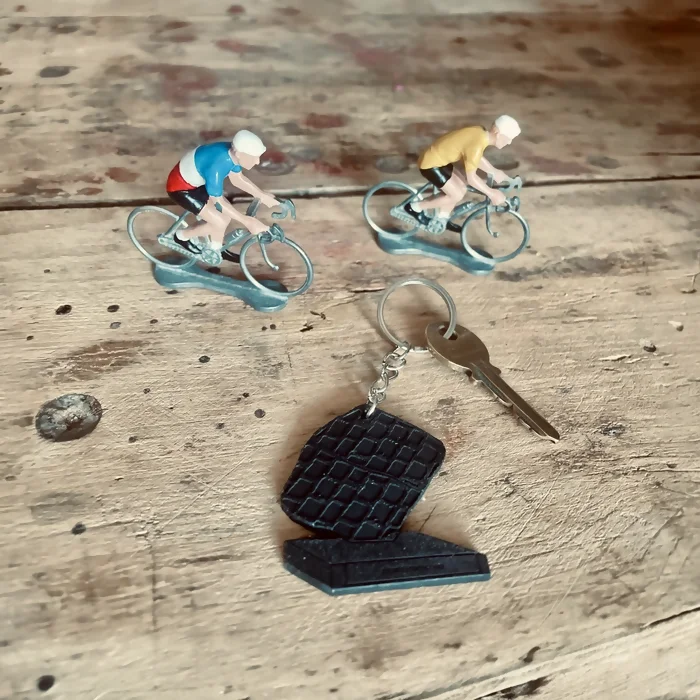 Porte-clés en chambre à air upcyclée