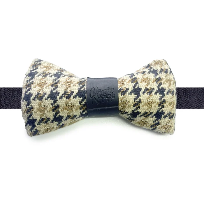 Nœud papillon L'intello en Jacquard premium et chambre à air upclyclée