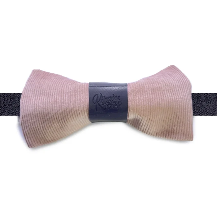 Nœud papillon Le petit Coppi en velours et chambre à air upclyclée