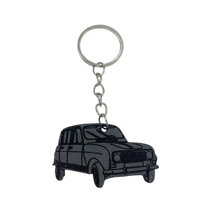 Porte-clés 4L en chambre à air upclyclée