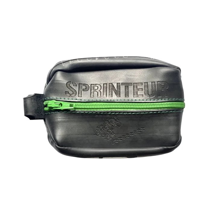 Porte monnaie Maillot vert en chambre à air upclyclée