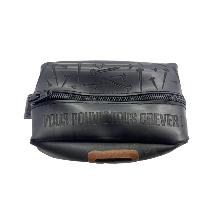 Porte monnaie Nénette - VOUS POUVEZ TOUS CREVER en chambre à air upclyclée