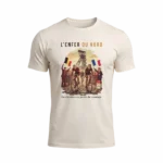 T-shirt en coton bio couleur ivoire marqué "L'Enfer du Nord"