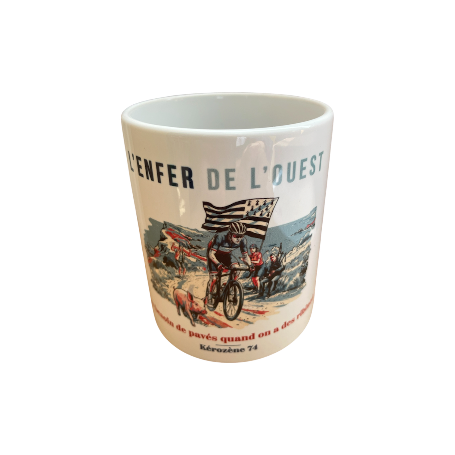 Mug en céramique "l'Enfer de l'Ouest" vue de face